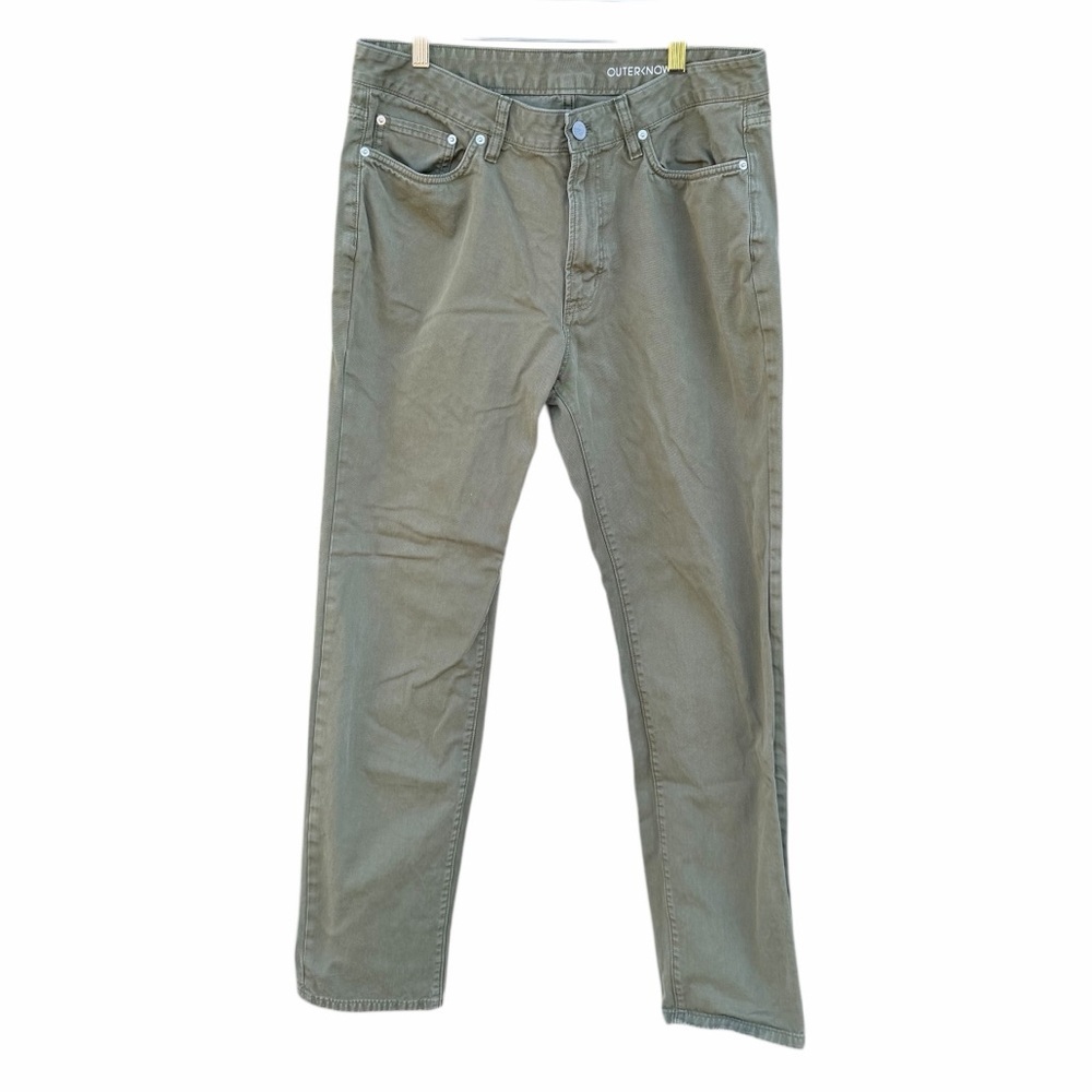 Outerknown Sea Jeans Roamer 5 Pocket Chino 100% Organic Cotton Size 33 GUC